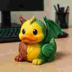 Rubber Duck - Chimera statue - 3D print
