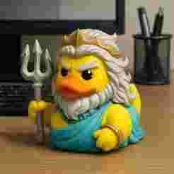 Rubber Duck - Poseidon - Sea ​​god- 3D print