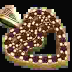 Ruby Heart Gold Pendant