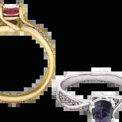 Ruby Pave Trellis Ring