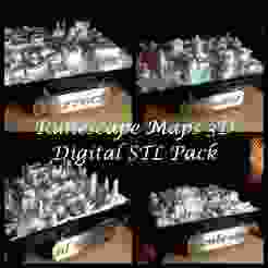 RuneScape 3D STL Map Pack – 4 City Digital Files for 3D Printing | Varrock, Lumbridge, Falador, Al Kharid