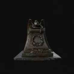 Sad Angel STL  3D Printable Mourning Statue