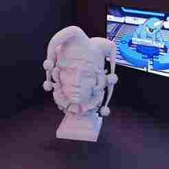 Sad Female Clown Bust