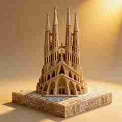 Sagrada Familia 3D Print Model STL - Iconic Barcelona Architecture