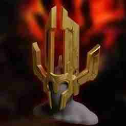 Sahn-Uzal Mordekaiser helmet mask GOLD