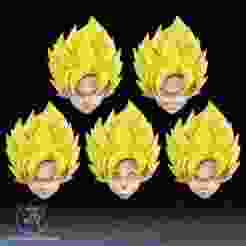 Saiyan Helmet 3D Printer STL File