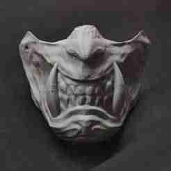 Samurai oni mask