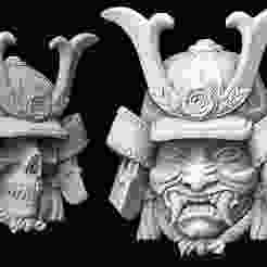 Samurai Skull Head