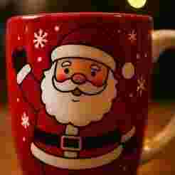 Santa Claus Mug STL – Festive Holiday Cup with Whimsical Christmas Design