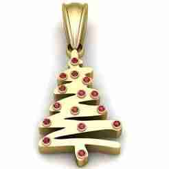 Santa TREE Character Pendant – 3D Printable Model