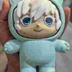 Satoru Gojo Labubu - 3D Figure in 3 Parts | Jujutsu Kaisen Collectable