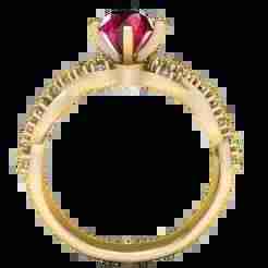 Scarlet Crown Engagement Ring