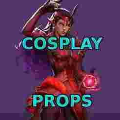 Scarlet Witch, Elizabeth Olsen Wanda Maximoff Hellfire Gala Chaos Gown  Costume Marvel Rivals Full armor and weapon and props Cosplay Kit , kitbash  all in one
