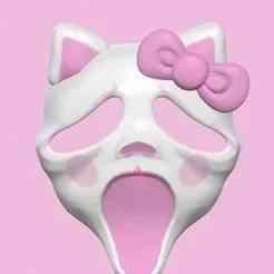 Scream Mask Kitty for labubu