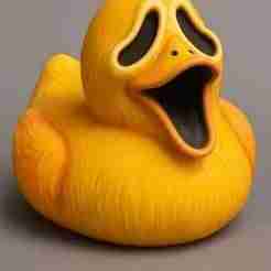 Screaming Ghost Duck Bust – Funny Creepy 3D Print STL