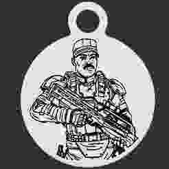 Sergeant Johnson Keyring