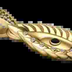 Serpent Eye Pendant 3D Printable Model