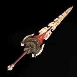 Serpent Spine Genshin Impact Claymore for Cosplay, Razor, Beidou, Diluc, Mavuika