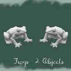 Set of 2 Frog Miniature STL Files