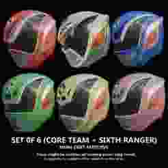 Set of 6 Power Rangers SPD Dekaranger Wearable Cosplay Helmet