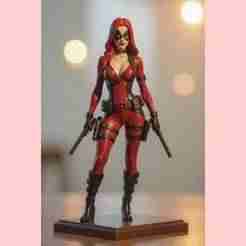 Sexy  lady deadpool 02 / fan art / art toy / nsfw / magic makes