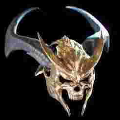 Shao Khan Mask + Hornes from Mortal Kombat - Shao Khan Mask + Hornes from MK Video Game