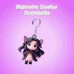 Shinobu Kocho Keychain – Chibi Demon Slayer 3D Print