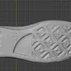 Shoe sole, doll's imprint, casting, sports boots