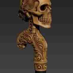 skeleton Gentleman Knob Walking Cane