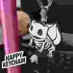 Skeleton Pokémon keychain pack (9 keychains)