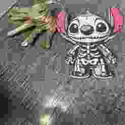 Skeleton Stitch keychain