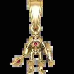 Skeleton Warrior Pendant