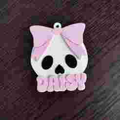 Skull name tag - Daisy