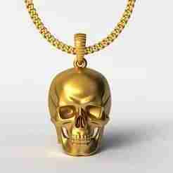 skull pendant charm