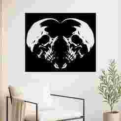 Skulls Hearth - Wall Art Onecolor