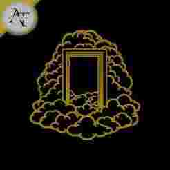 Sky door - Line Art - 2D Wall Art Decor