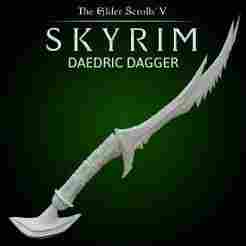 SKYRIM -  DAEDRIC DAGGER  1/1 Scale