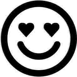 smiley face with heart 2 - 2D/3D Wall Art STL+SVG For CNC Router, Plasma, Waterjet, Laser & 3D Printer