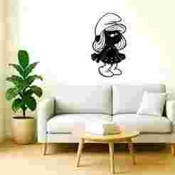 smurfette wall decoration