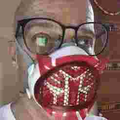 Snap-in decoration for Flo Mask, Version10, Autobots-Decepticon,Bumblebee