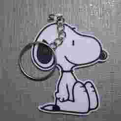 Snoopy Seated and Lensed Keychains (3mf and stl)