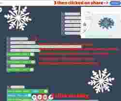 Snowflake generator with Tinkercad Codeblocks