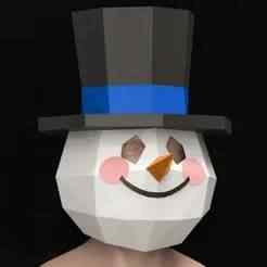 SNOWMAN HEAD MASK
