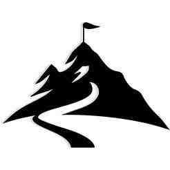 snowy mountain with a trail leading to a tiny flag at the summit 1 - 2D/3D Wall Art STL+SVG For CNC Router, Plasma, Waterjet, Laser & 3D Printer