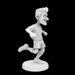 Soccer Player Cartoon Character 3D Printable Model