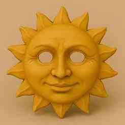 Sol, Mascara, disfraz,