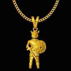 soldier with sword charm