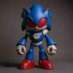 Sonic Robot – 3D Sculpture Multi-Part