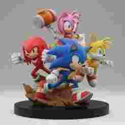 Sonic Team 3D Printable STL Model – High Detail Collectible Figure