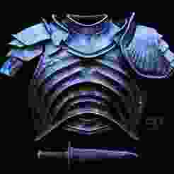 SOUL OF CINDER Armor Chest Gorget Pauldrons STL Fan Art Model